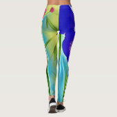 Bamboe en Hibiscus Leggings (Achterkant)