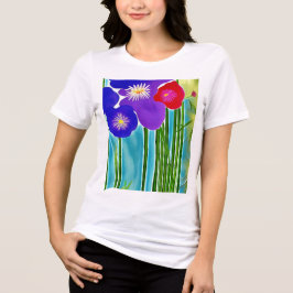 Bamboe en Hibiscus Tri-Blend Shirt