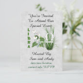 Bamboe en Lily Weegschaal Kaart (Staand voorkant)