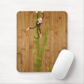 Bamboe en Monkey Funny Mousepad Muismat (Met muis)