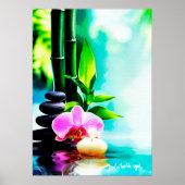 Bamboe en orchidee poster (Voorkant)