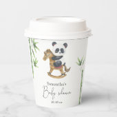 Bamboe en Panda Beer baby shower Papieren Bekers (Voorkant)