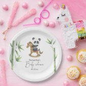 Bamboe en Panda Beer baby shower Papieren Bordje (Feest)