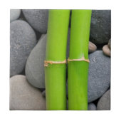 Bamboe en pebble tegeltje (Voorkant)