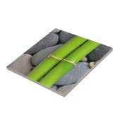 Bamboe en pebble tegeltje (Zijkant)
