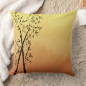 Bamboe en uitzicht in de bergen kussen (Deken)