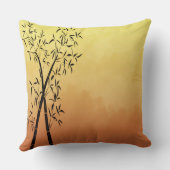 Bamboe en uitzicht in de bergen kussen (Achterkant)