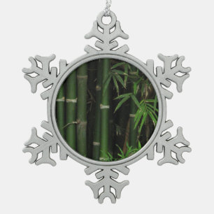 Bamboe ... Fao Rai, Nong Khai, Isaan, Thailand Tin Sneeuwvlok Ornament