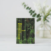 Bamboe ... Fao Rai, Nong Khai, Isaan, Thailand Visitekaartje (Staand voorkant)