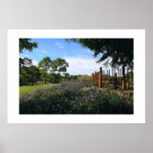 Bamboe Fence Perspective Poster (Voorkant)