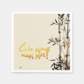 Bamboe Fishing Vietnamees Lunar Nieuwjaar PN Servet (Voorkant)