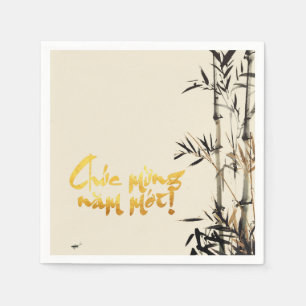 Bamboe Fishing Vietnamees Lunar Nieuwjaar PN Servet