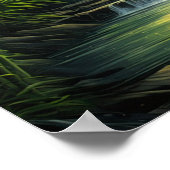 Bamboe fluistert, kleine cascade's serenade poster (Hoek)