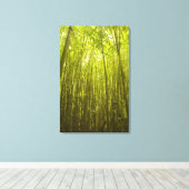 Bamboe Forest bij Waikamoi Ridge Trail, Noord Canvas Afdruk (Insitu (Houten vloer))