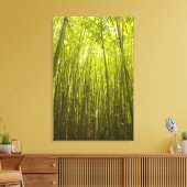 Bamboe Forest bij Waikamoi Ridge Trail, Noord Canvas Afdruk (Insitu (Woonkamer))