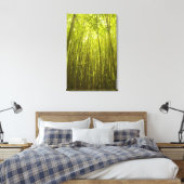 Bamboe Forest bij Waikamoi Ridge Trail, Noord Canvas Afdruk (Insitu (Slaapkamer))