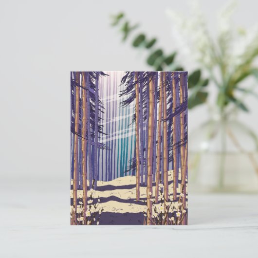 Bamboe Forest Briefkaart (Staand voorkant)