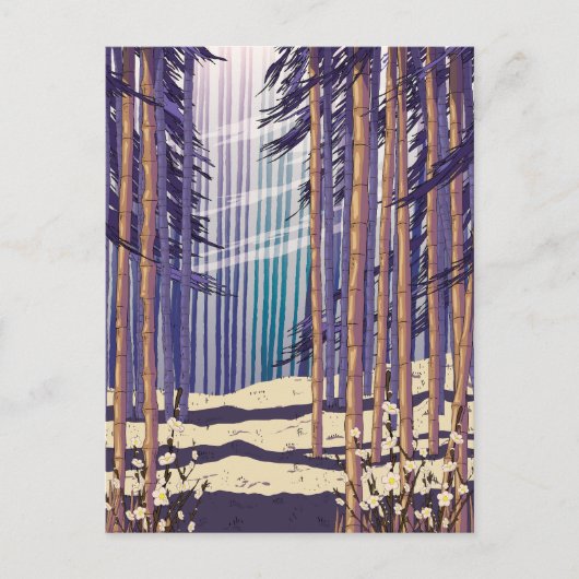 Bamboe Forest Briefkaart (Voorkant)