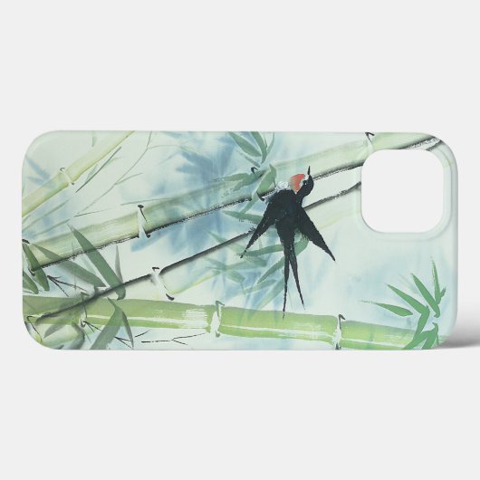 Bamboe Forest - green Hoesje-Mate iPhone Case (Achterkant (horizontaal))