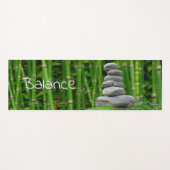 Bamboe Forest Green Stones in Balance Yogamat (Voorkant (horizontaal))
