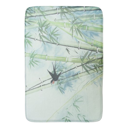 Bamboe Forest - groen Badmat (Voorkant Verticaal)