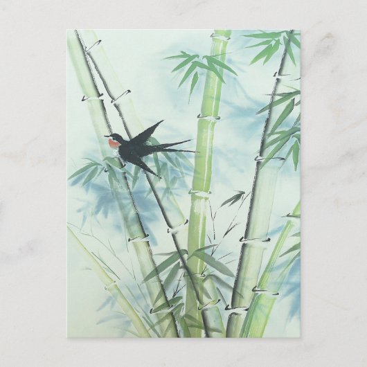 Bamboe Forest - groen Briefkaart (Voorkant)