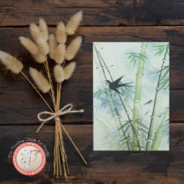 Bamboe Forest - groen Briefkaart