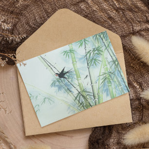 Bamboe Forest - groen Briefkaart