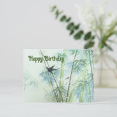 Bamboe Forest - groen Briefkaart (Staand voorkant)