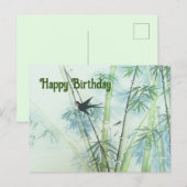 Bamboe Forest - groen Briefkaart (Voorkant / Achterkant)