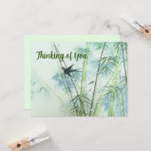 Bamboe Forest - groen Kaart (Voorkant / Achterkant in situ)