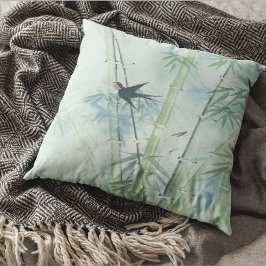 Bamboe Forest - groen Kussen