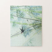 Bamboe Forest - groen Legpuzzel (Verticaal)