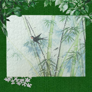 Bamboe Forest - groen Legpuzzel