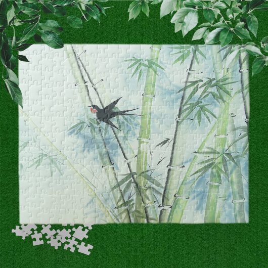 Bamboe Forest - groen Legpuzzel