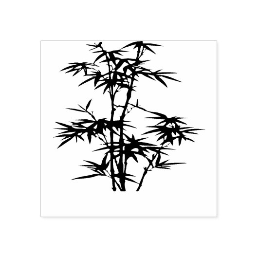  Bamboe Forest Illustratie Rubberstempel (Afrduk)
