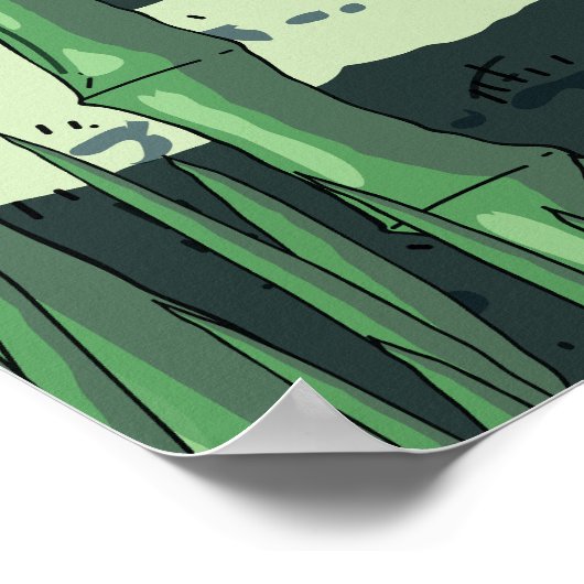 Bamboe Forest Poster (Hoek)
