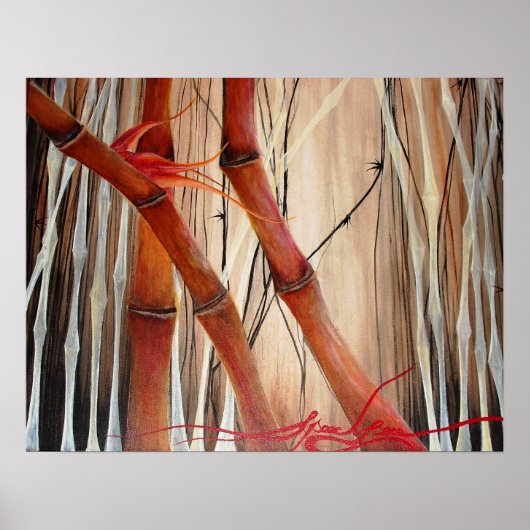 Bamboe Forest Poster (Voorkant)