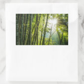Bamboe Forest Rechthoekige Sticker (Tas)