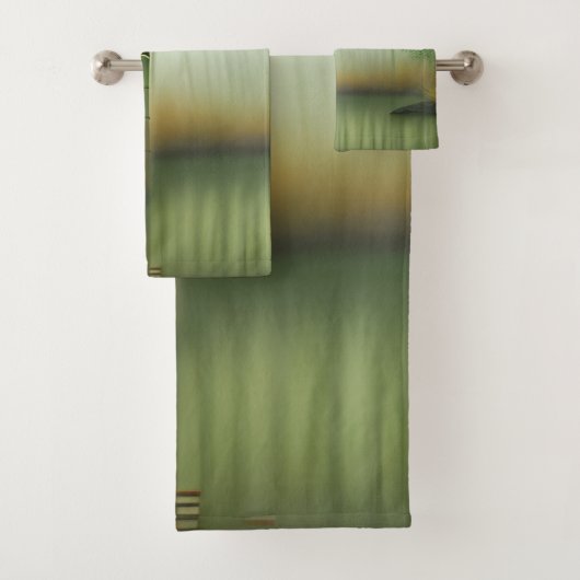 Bamboe Forest Traditional Chinese Painting Bad Handdoek (Insitu)