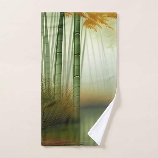 Bamboe Forest Traditional Chinese Painting Bad Handdoek (Handdoek)