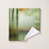 Bamboe Forest Traditional Chinese Painting Bad Handdoek (Wasdoekje)