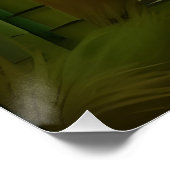 Bamboe Forest Traditional Chinese Painting Perfect Poster (Hoek)