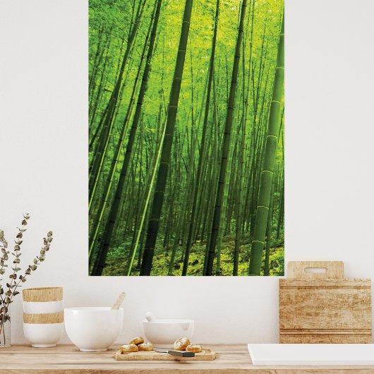 Bamboe Forest - Zen Art (artikel 1 van 3) Poster (Keuken)