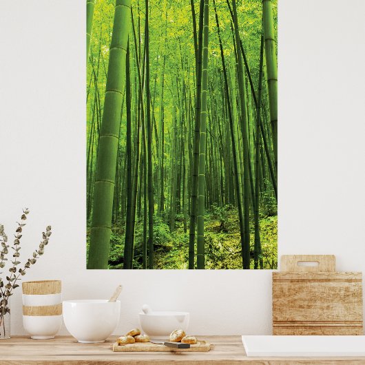 Bamboe Forest - Zen Art (artikel 2 van 3) Poster (Keuken)