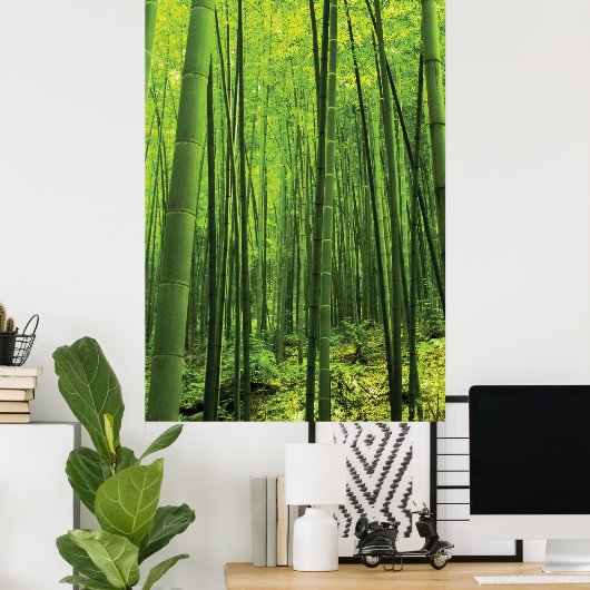 Bamboe Forest - Zen Art (artikel 2 van 3) Poster (Thuiskantoor)