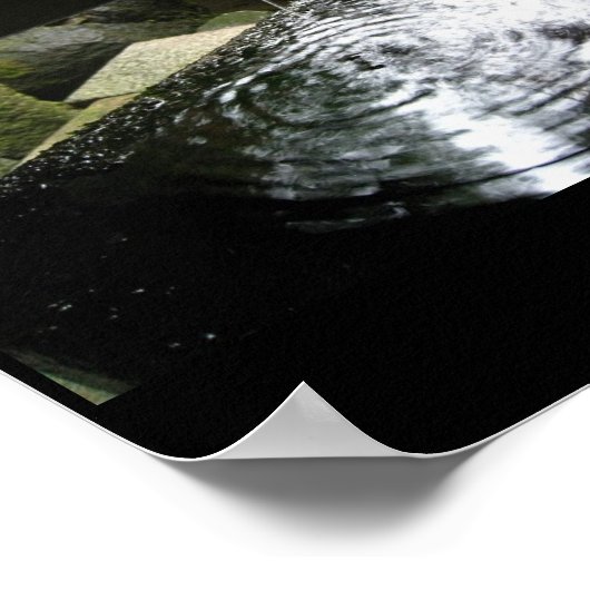 Bamboe Fountain, Afbeelding uit Japan Poster (Hoek)