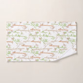 Bamboe gebladerte Oosterse groene bladeren Bad Handdoek (Handdoek)