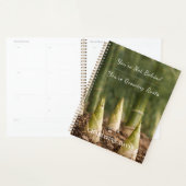 Bamboe gemotiveerde zakenvrouw 2027 planner (Display)