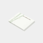 Bamboe gepersonaliseerde Post It Note Pad (Schuin)